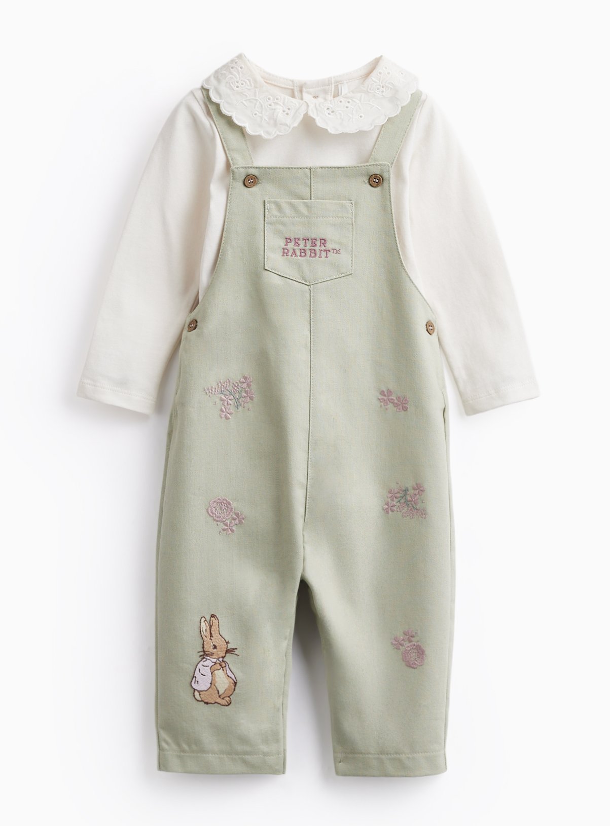 Peter Rabbit Dungaree Set 6-9 months - Image 1 thumbnail